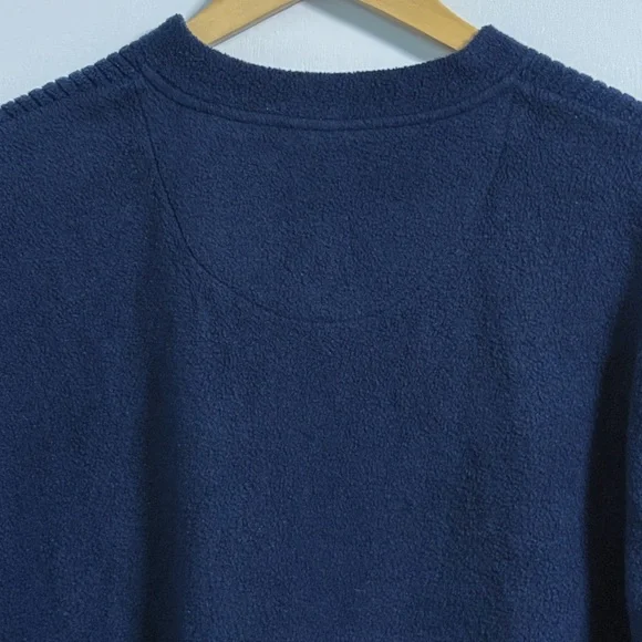 Arizona Jean Co Navy V Neck Sweater M Ribbed Knit Unisex - Picture 11 of 14